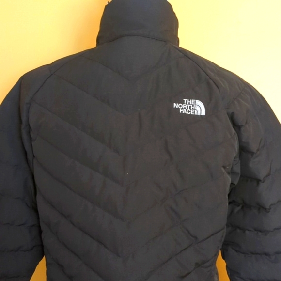 The North Face 550 Flare Goose Down Black Zip Jacket Size SP - Picture 7 of 16